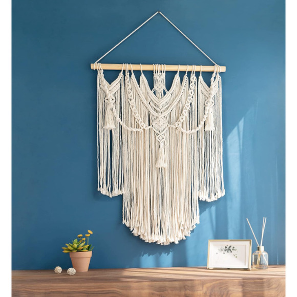 Mkono Other - Macrame Wall Hanging Boho Home Decor Chic Woven Decoration F/ Bedroom , Medium